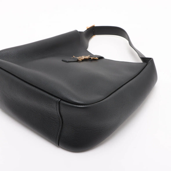 Saint Laurent Black Leather LE 5 A 7 Hobo Bag [Clearance Sale]