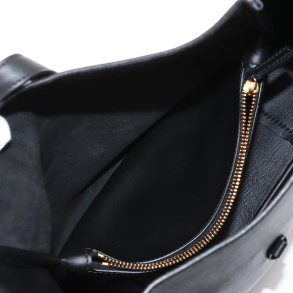 Saint Laurent Black Leather LE 5 A 7 Hobo Bag [Clearance Sale]