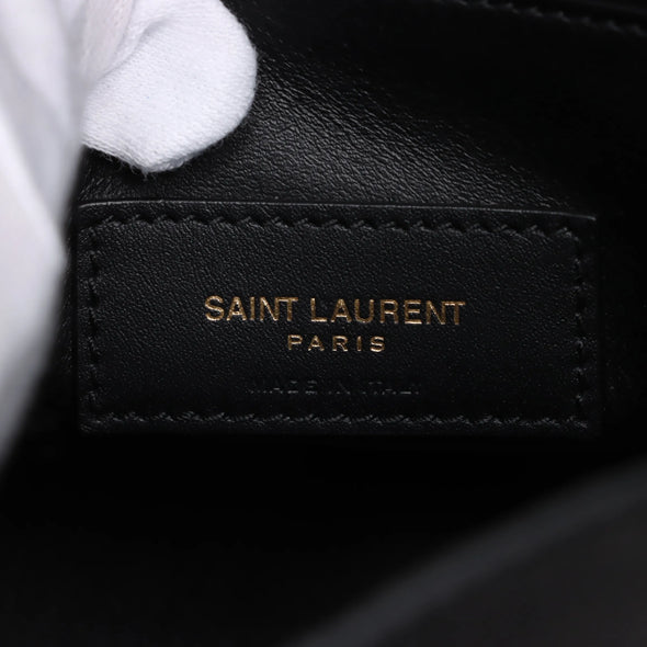 Saint Laurent Black Leather LE 5 A 7 Hobo Bag [Clearance Sale]