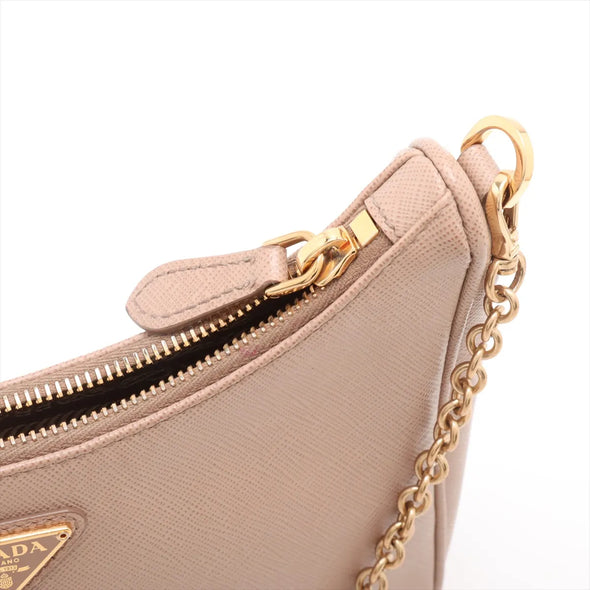 Beige Black Re-Edition 2005 Re-Nylon Shoulder Bag [Clearance Sale]