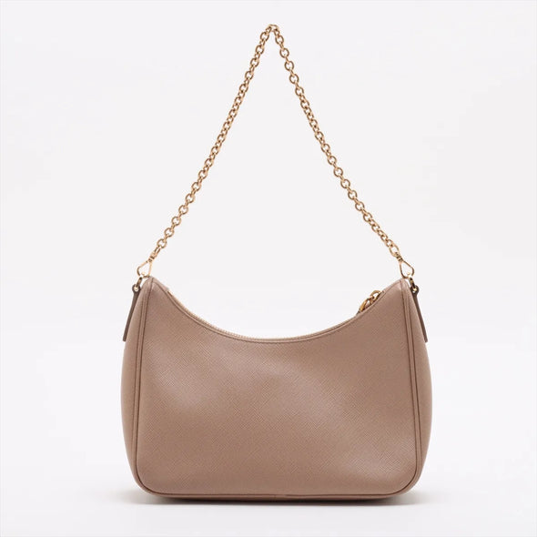 Beige Black Re-Edition 2005 Re-Nylon Shoulder Bag [Clearance Sale]