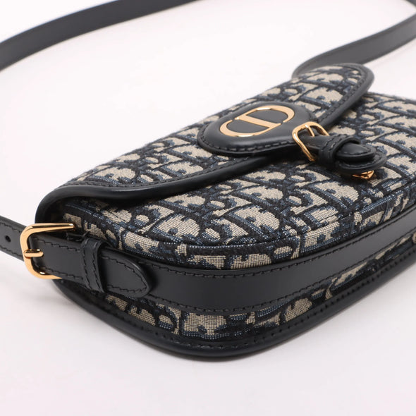 Dior Blue Dior Oblique Jacquard Dior Bobby East West Bag  [Clearance Sale]
