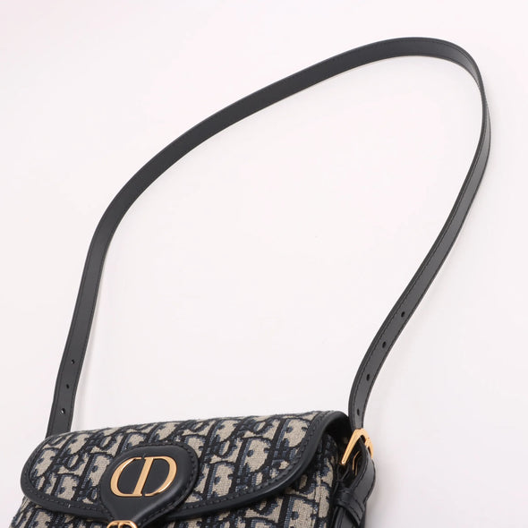 Dior Blue Dior Oblique Jacquard Dior Bobby East West Bag  [Clearance Sale]