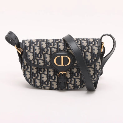 Dior Blue Dior Oblique Jacquard Dior Bobby East West Bag  [Clearance Sale]