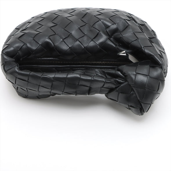 Bottega Veneta Black Intrecciato Leather Mini Jodie [Clearance Sale]