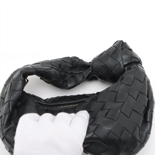 Bottega Veneta Black Intrecciato Leather Mini Jodie [Clearance Sale]