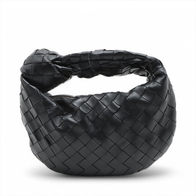 Bottega Veneta Black Intrecciato Leather Mini Jodie [Clearance Sale]
