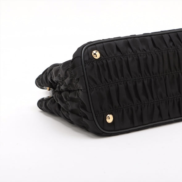 Prada Nero Tessuto Gaufre Tote Bag [Clearance Sale]