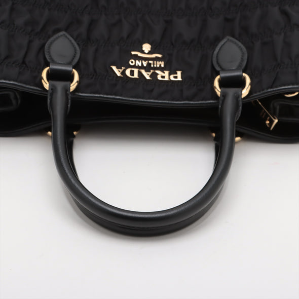 Prada Nero Tessuto Gaufre Tote Bag [Clearance Sale]