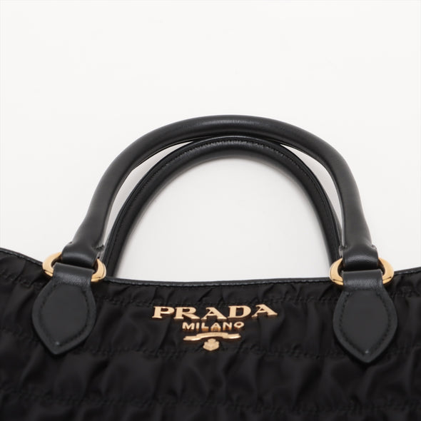 Prada Nero Tessuto Gaufre Tote Bag [Clearance Sale]