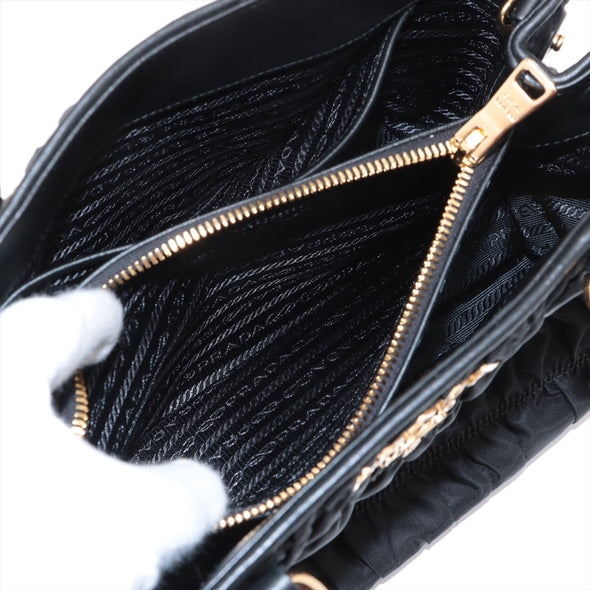 Prada Nero Tessuto Gaufre Tote Bag [Clearance Sale]