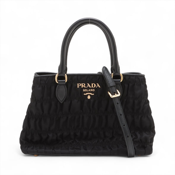 Prada Nero Tessuto Gaufre Tote Bag [Clearance Sale]