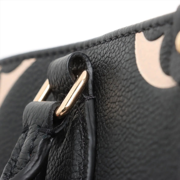 Louis Vuitton Black Beige Bicolor Monogram Empreinte Leather OnTheGo PM [Clearance Sale]