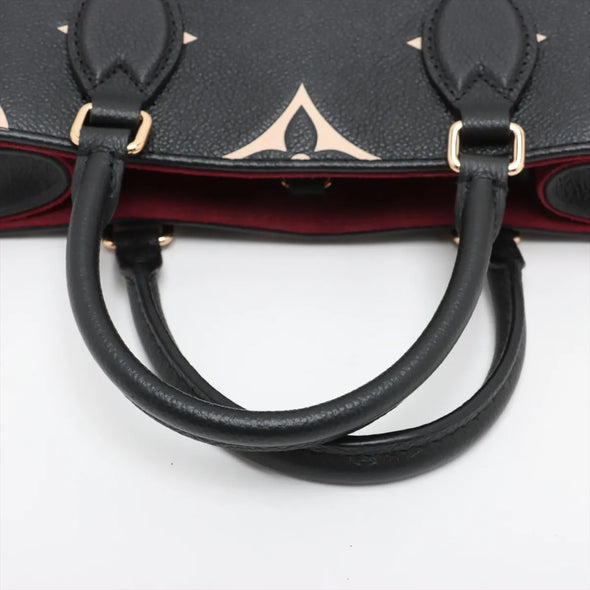 Louis Vuitton Black Beige Bicolor Monogram Empreinte Leather OnTheGo PM [Clearance Sale]
