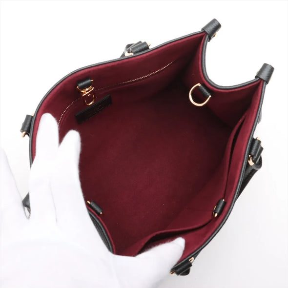 Louis Vuitton Black Beige Bicolor Monogram Empreinte Leather OnTheGo PM [Clearance Sale]