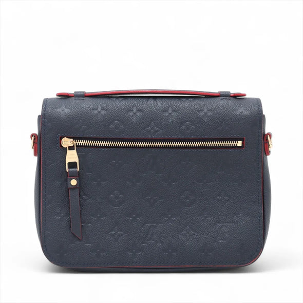 Louis Vuitton Marine Rouge Monogram Empreinte Leather Pochette Metis [Clearance Sale]