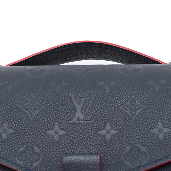 Louis Vuitton Marine Rouge Monogram Empreinte Leather Pochette Metis [Clearance Sale]