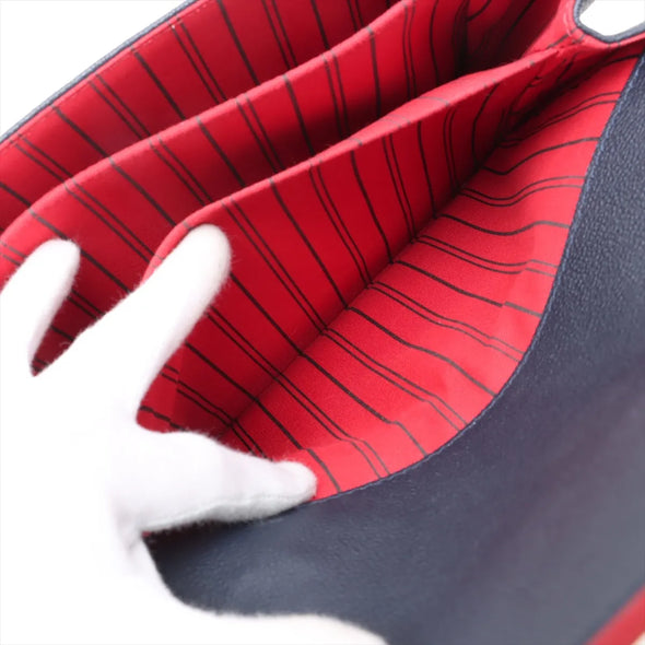 Louis Vuitton Marine Rouge Monogram Empreinte Leather Pochette Metis [Clearance Sale]