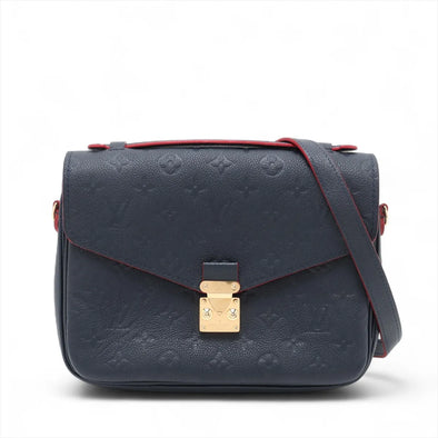 Louis Vuitton Marine Rouge Monogram Empreinte Leather Pochette Metis [Clearance Sale]