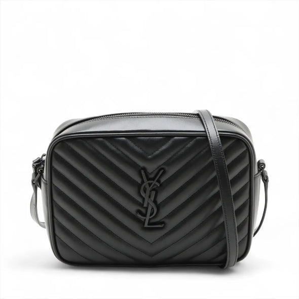 Saint Laurent Black Quilted Leather Lou Camera Bag [Clearance Sale]