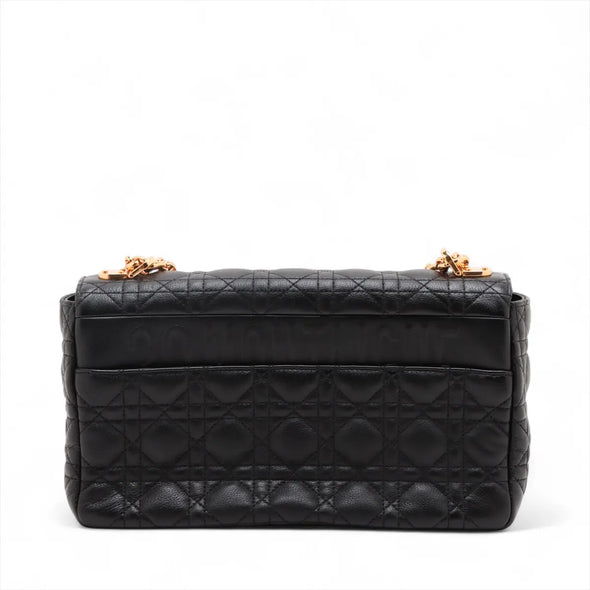 Christian Dior Black Cannage Calfskin Medium Dior Caro Bag [Clearance Sale]