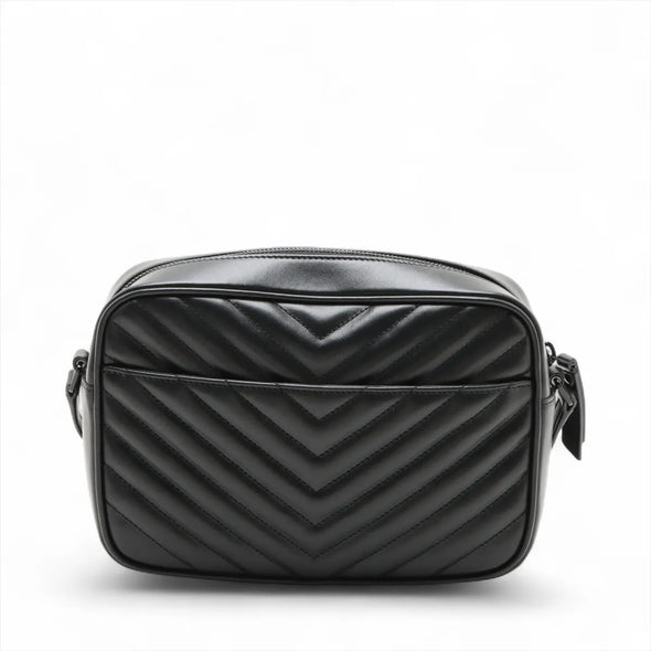 Saint Laurent Black Quilted Leather Lou Camera Bag [Clearance Sale]