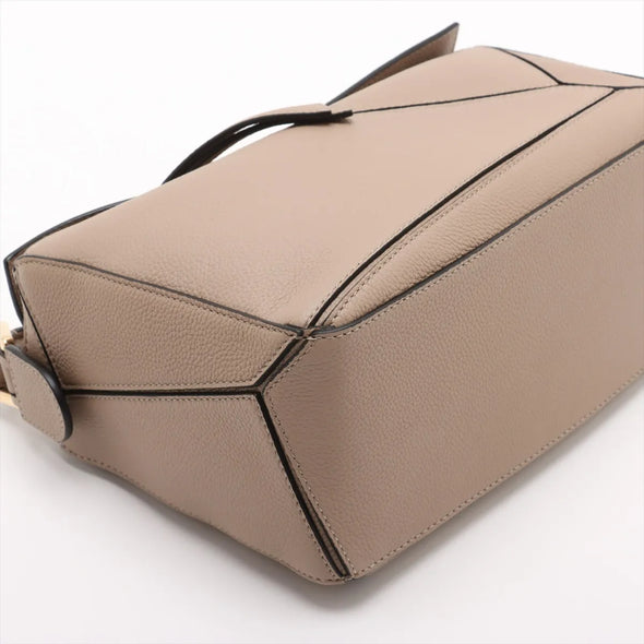 Loewe Beige Beige Leather Small Puzzle Bag [Clearance Sale]