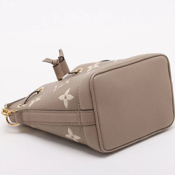 Louis Vuitton Bicolor Monogram Empreinte Leather Nano Noe [Clearance Sale]