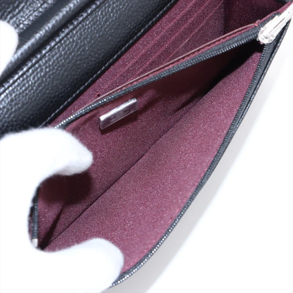 Chanel Black Caviar Calfskin Wallet On Chain  [Clearance Sale]