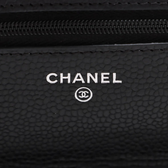 Chanel Black Caviar Calfskin Wallet On Chain  [Clearance Sale]
