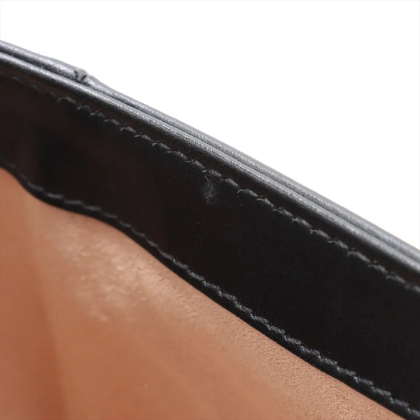Gucci Black Leather GG Marmont Medium Shoulder Bag [Clearance Sale]