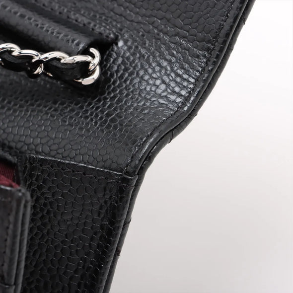 Chanel Black Caviar Calfskin Wallet On Chain  [Clearance Sale]