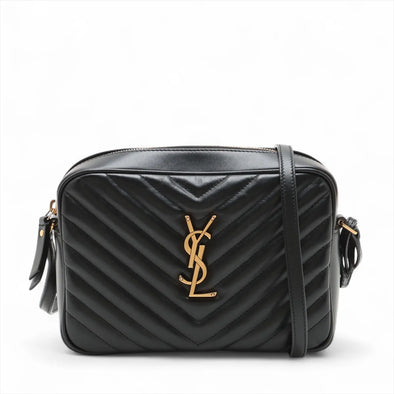 Saint Laurent Black Quilted Leather Lou Camera Bag [Clearance Sale]