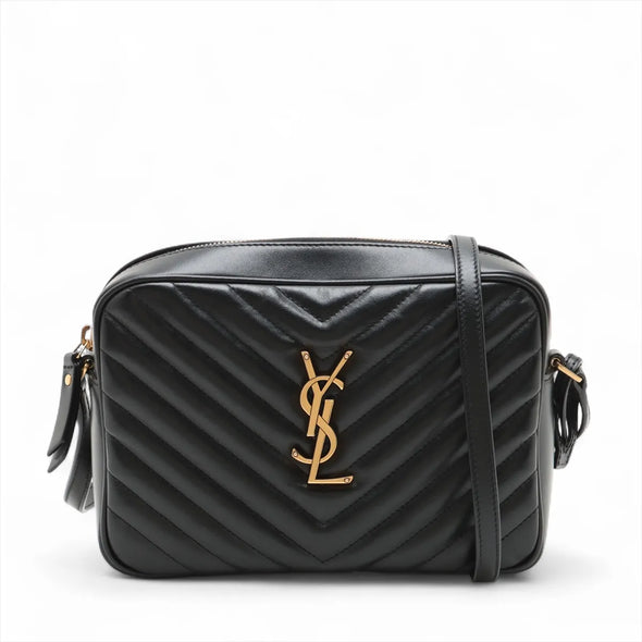 Saint Laurent Black Quilted Leather Lou Camera Bag [Clearance Sale]