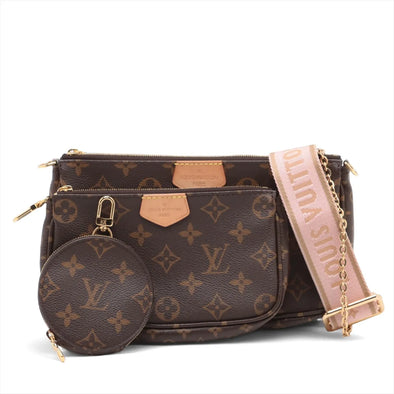 Louis Vuitton Rose Clair Monogram Canvas Multi Pochette Accessories [Clearance Sale]