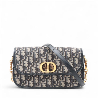 Christian Dior Blue Dior Oblique Jacquard 30 Montaigne Avenue Bag  [Clearance Sale]