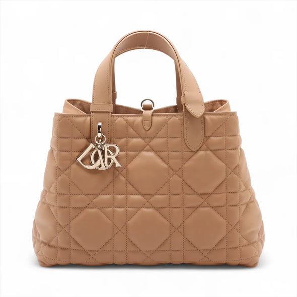 Christian Dior Beige Macrocannage Leather Toujours Bag  [Clearance Sale]