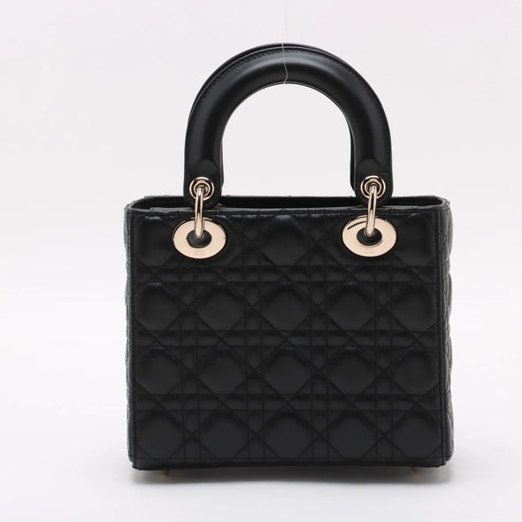 Christian Dior Black Cannage Lambskin Leather Small Lady Dior Bag [Clearance Sale]