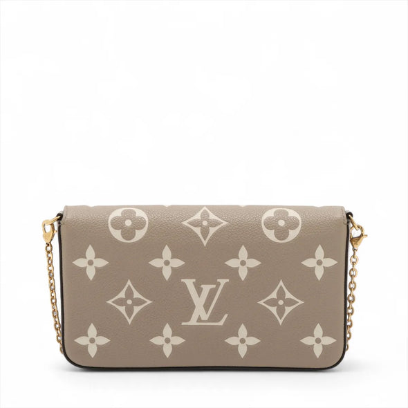 Louis Vuitton Bicolor Monogram Empreinte Leather Pochette Felicie [Clearance Sale]