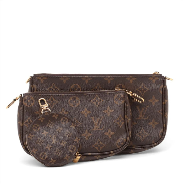 Louis Vuitton Rose Clair Monogram Canvas Multi Pochette Accessories [Clearance Sale]