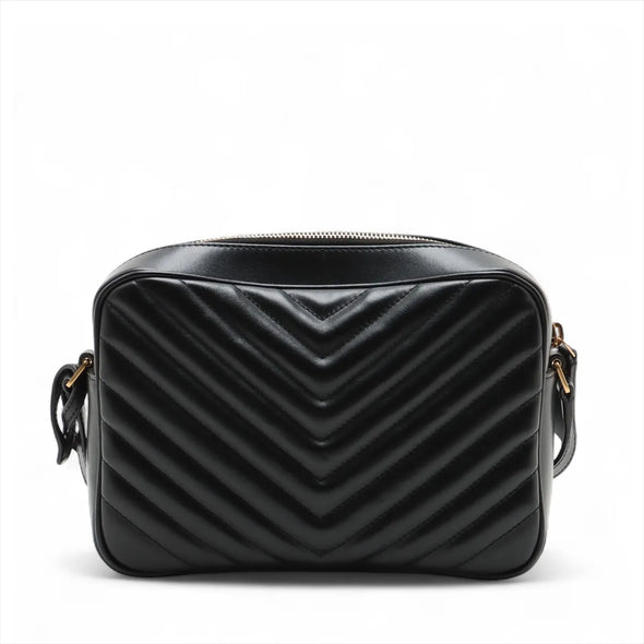 Saint Laurent Black Quilted Leather Lou Camera Bag [Clearance Sale]