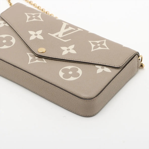 Louis Vuitton Bicolor Monogram Empreinte Leather Pochette Felicie [Clearance Sale]