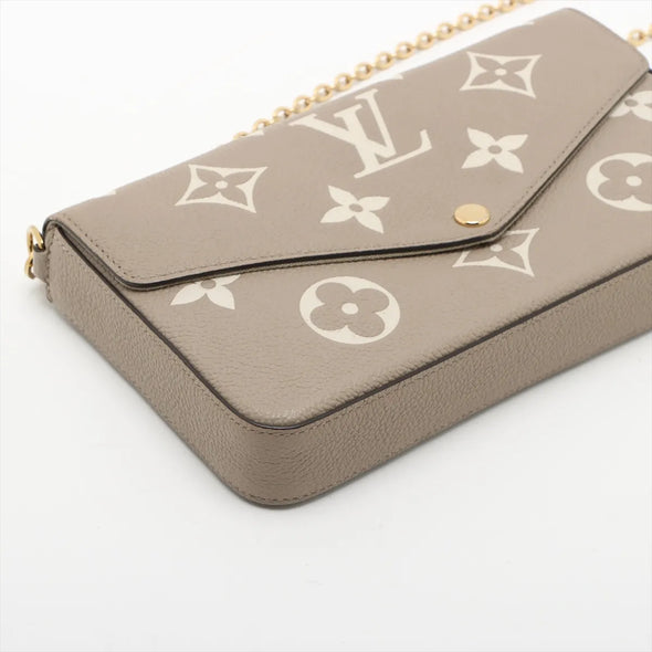 Louis Vuitton Bicolor Monogram Empreinte Leather Pochette Felicie [Clearance Sale]