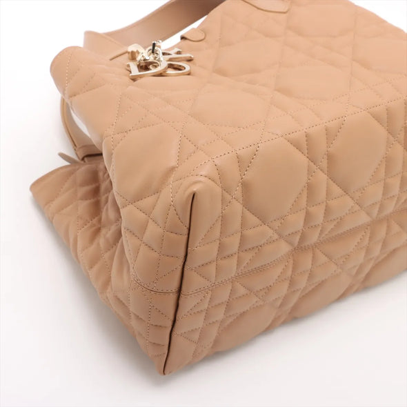 Christian Dior Beige Macrocannage Leather Toujours Bag  [Clearance Sale]