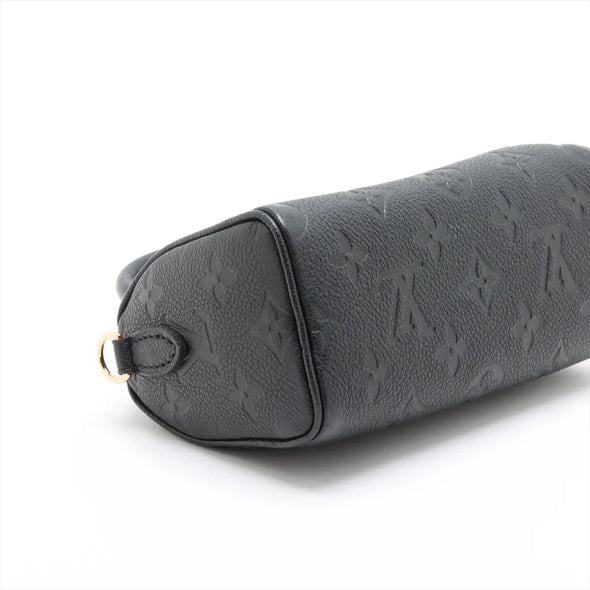 Louis Vuitton Noir Monogram Empreinte Leather Nano Speedy [Clearance Sale]