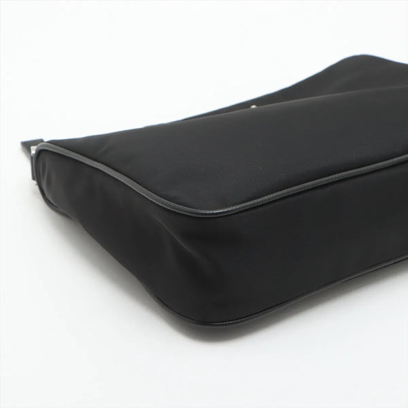 Prada Black Re-Nylon and Saffiano Leather Shoulder Bag [Clearance Sale]