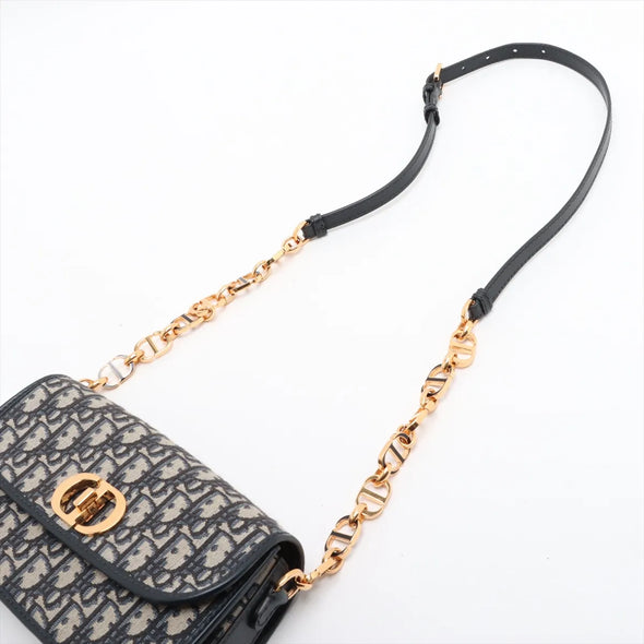 Christian Dior Blue Dior Oblique Jacquard 30 Montaigne Avenue Bag  [Clearance Sale]