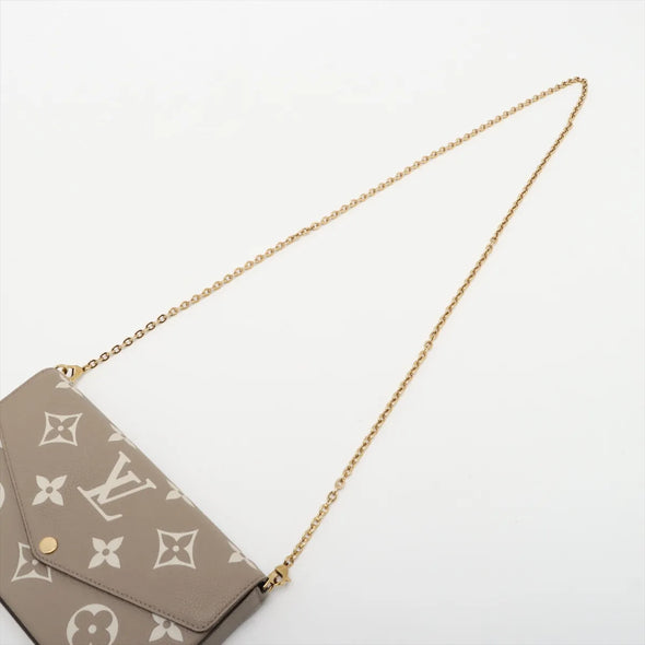 Louis Vuitton Bicolor Monogram Empreinte Leather Pochette Felicie [Clearance Sale]
