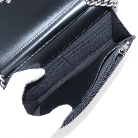 Chanel Black Caviar Calfskin Boy Chanel Wallet On Chain [Clearance Sale]