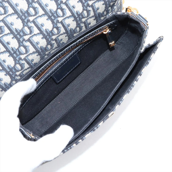 Christian Dior Blue Dior Oblique Jacquard 30 Montaigne Avenue Bag  [Clearance Sale]